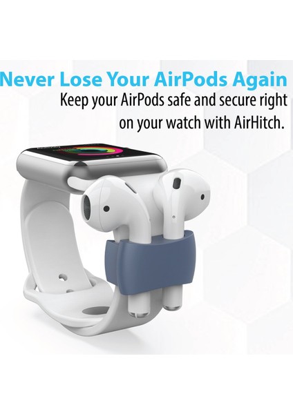 Airhitch AirPods Kulaklık Tutucu Aparat Saat Kayışına Takılabilir Silikon