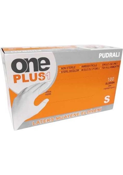 One Plus Pudralı Lateks Eldiven S