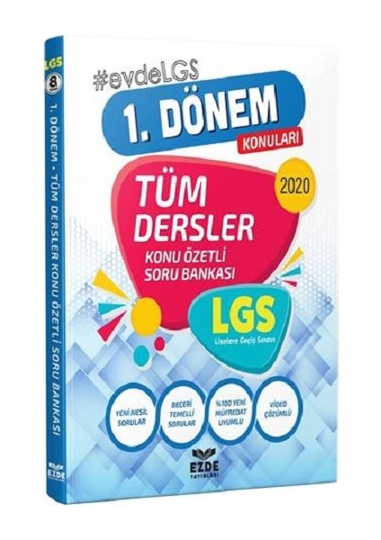 1. Dönem Tüm Dersler Soru Bankası