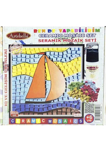 Seramik Mozaik Set 20x20 cm - Yelkenli