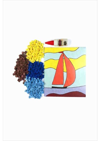 Seramik Mozaik Set 20x20 cm - Yelkenli