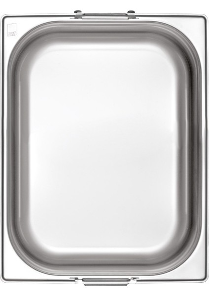 Saplı Çelik Gastronom Küvet 1/2-200