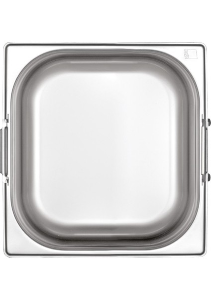 Saplı Çelik Gastronom Küvet 1/6-100