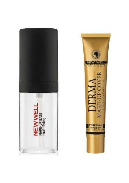 Matifying Makyaj Bazı 30 Ml+Derma Yoğun Kapatıcı Fondöten Nickel