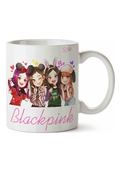 Blackpink Black Pink Anime Porselen Kupa Bardak