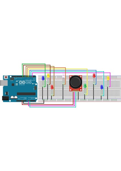 Arduino Joystick ile LED Kontrolü Projesi