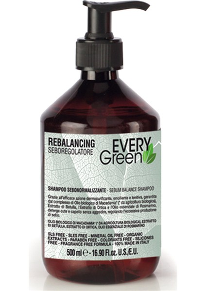 Every Green Yağlı Saçlar Için Şampuan Sebum Control Shampoo 500 ml