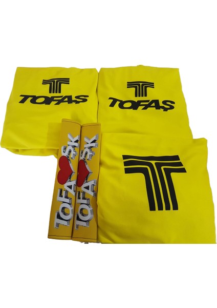 Tofaş Sarı Penye Servis Kılıfı ve Tofaşk Kemer Konforu