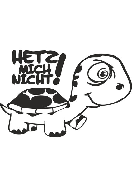 Kaplumbağa Sticker 00229 15 x 10 cm Renkli