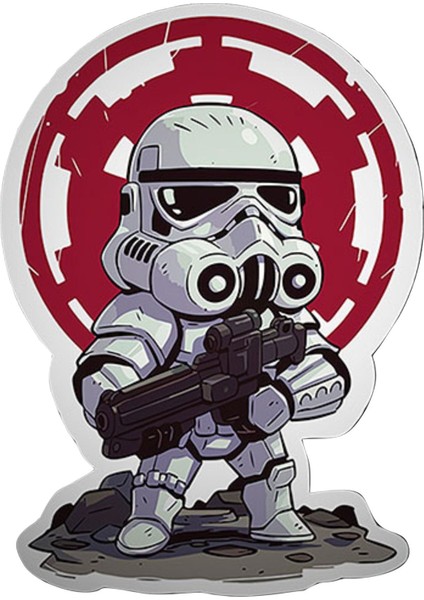 Star Wars Sticker 00235 11 x 15,5 cm Renkli