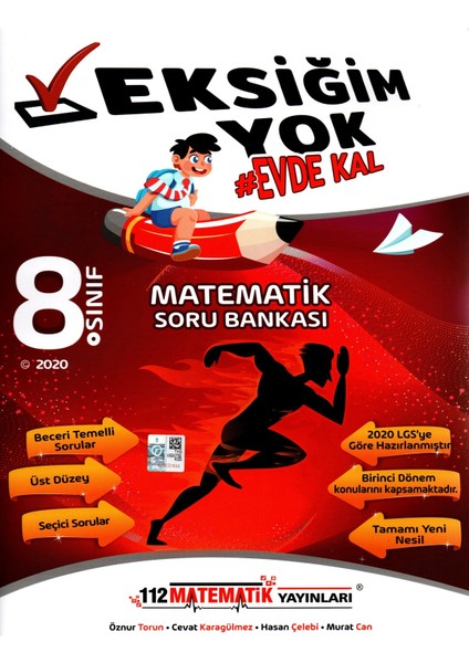 8. Sınıf LGS 1. Dönem Eksiğim Yok Evde Kal Matematik Soru Bankası