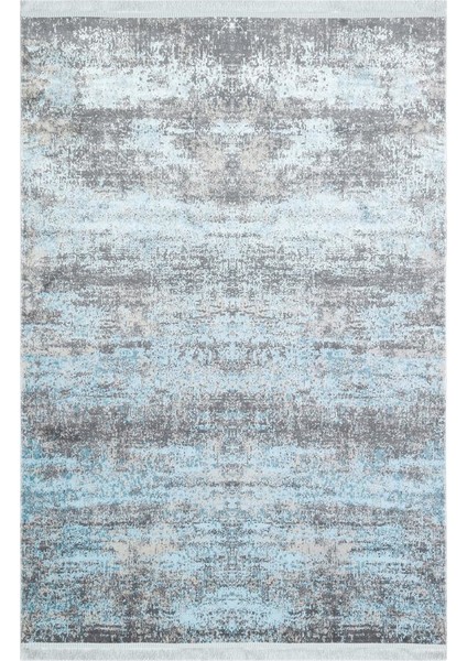 Sateen St 01 Aqua Yıkanabilir Kaymaz Taban Ince Halı Kilim 80 x 150 cm