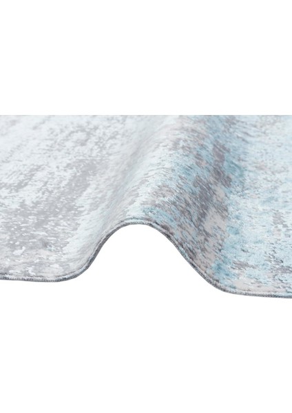 Sateen St 01 Aqua Yıkanabilir Kaymaz Taban Ince Halı Kilim 80 x 150 cm fiyatları