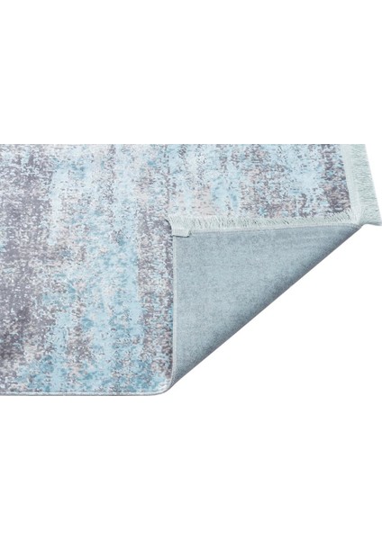 Sateen St 01 Aqua Yıkanabilir Kaymaz Taban Ince Halı Kilim 80 x 150 cm modelleri