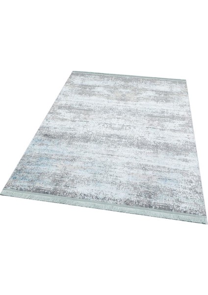 Sateen St 01 Aqua Yıkanabilir Kaymaz Taban Ince Halı Kilim 80 x 150 cm fırsatları