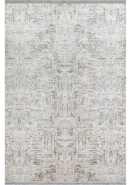 Sateen St 08 Bej Gold Yıkanabilir Kaymaz Taban Ince Halı Kilim 160 x 230 cm