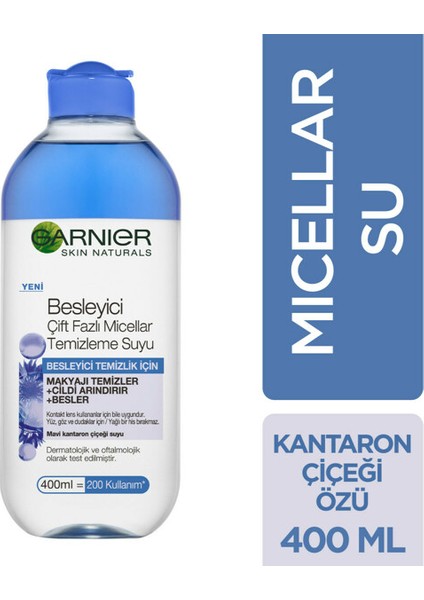 Çift Fazlı Mavi Micellar 400 ml