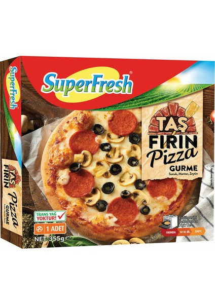 Süperfresh Pizza Taş Fırın Gurme 355 Gr