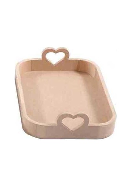 Ahşap Mdf Tepsi 35 x 25 x 8.5 cm