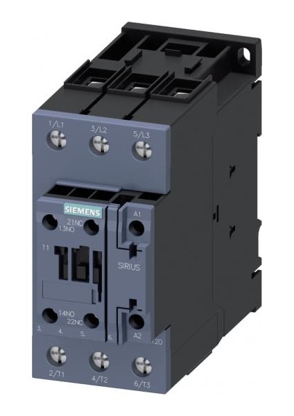 Üç Fazlı Sirius Kontaktör 55 Kw 110 A 230 Vac Bobinli 1No+1Nc