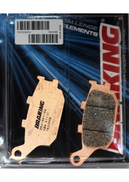 Yamaha Mt-09 850 Brakıng Arka Fren Balatası 2014 - 2015