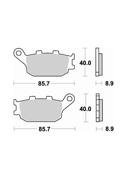 Yamaha Mt-09 850 Brakıng Arka Fren Balatası 2014 - 2015 fiyatları