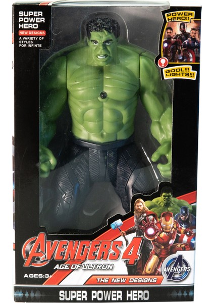 Işıklı Hareketli Hulk Figür Oyuncak 20 cm