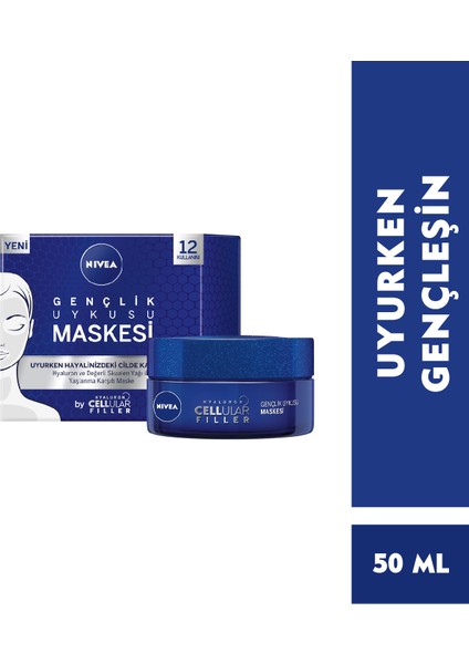 Hyaluron Cellular Filler Gençlik Uykusu Maskesi 50 ml