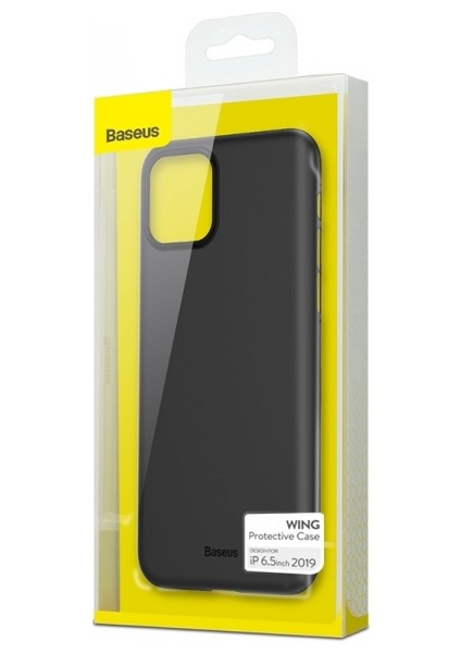 WIAPIPH65S-01 Wing Case Apple iPhone 11 Pro Max Ultra İnce Mat Kılıf Siyah