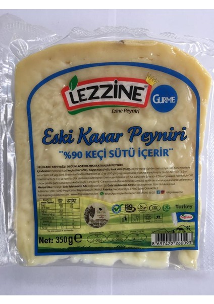 Eski Kaşar Peyniri %90 Keçi Sütlü 350 gr modelleri