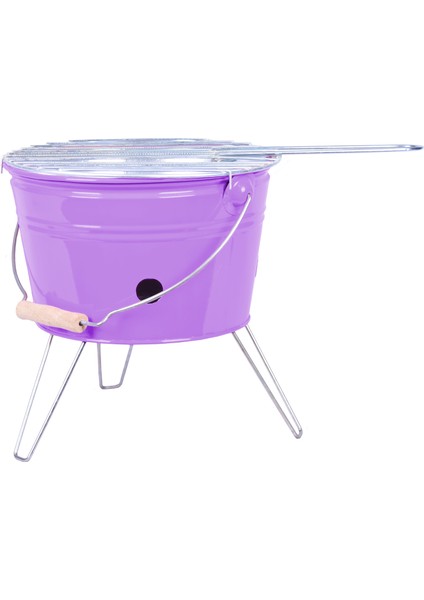 Küçük Katlanabilir Piknik Mangal Mor