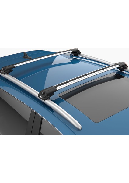 Air 1 2'li Ön ve Arka Fiat Panda Hatchback Tavan Ara Atkı Seti, Gri Portbagaj Taşıyıcı 2003->2011 indirimleri