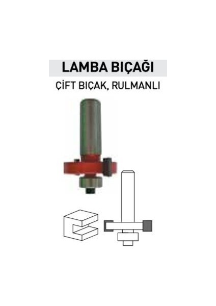 14440 Çift Bıçak Rulmanlı Freze Lamba Bıçağı 6X12 mm fiyatları