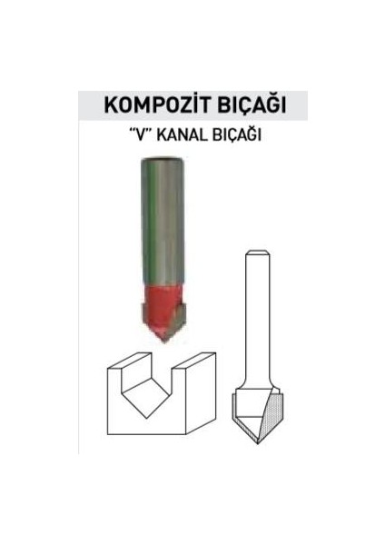 14479 Kompozit Freze Bıçağı 1X12 mm