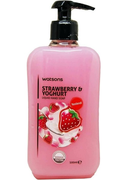 Çilek ve Yoğurtlu Sıvı Sabun 500 ml
