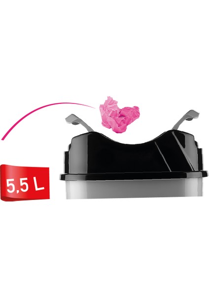 VAKUMLU PORTATİF ÇÖP KOVASI GRİ KROM DM007 indirimleri