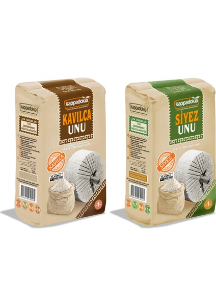 Siyez Unu ve Kavılca Unu 1 kg Doğal Taş Değirmende Öğütülmüş