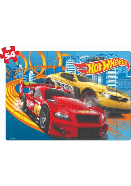 Hot Wheels 2 İn 1 Puzzle Seti