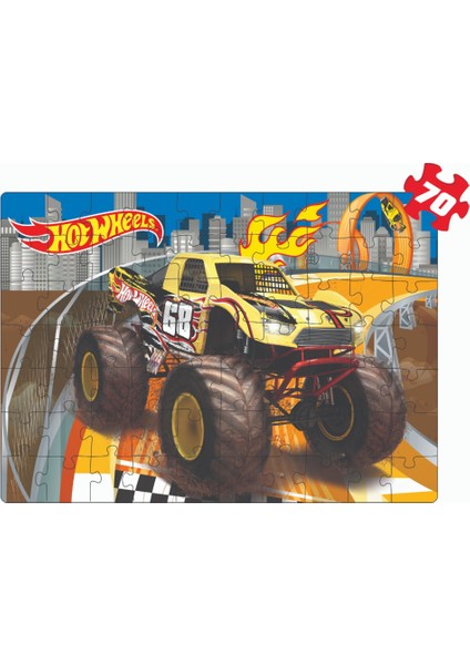 Hot Wheels 2 İn 1 Puzzle Seti