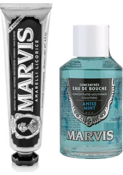 Anise Mint Ağız Gargarası Anason 120 ml - Amarelli Licorice Mint Diş Macunu 85 ml
