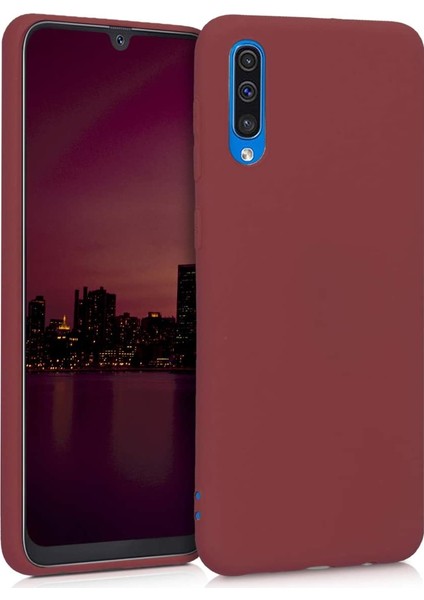 Samsung Galaxy A50s / A30s / A50 Uyumlu Kılıf Klasik Mat Renkli Yumuşak Premier Silikon Koyu Mor