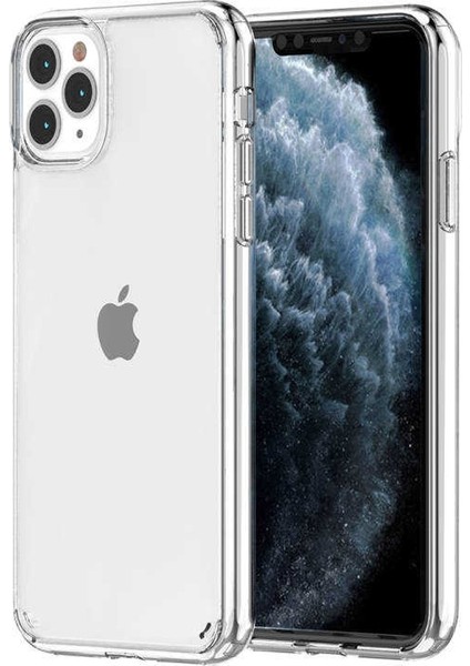 Apple iPhone 11 Pro Kılıf Coss Şeffaf Sert Kapak + Nano Glass Şeffaf