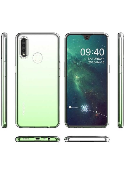 Oppo A31 Kılıf Süper Silikon Yumuşak Arka Koruma Şeffaf modelleri