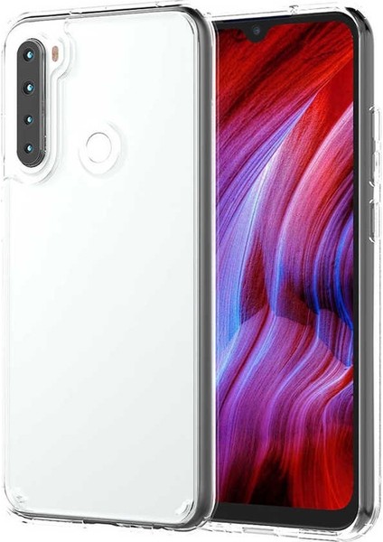 Xiaomi Redmi Note 8 Kılıf Coss Şeffaf Sert Kapak Şeffaf