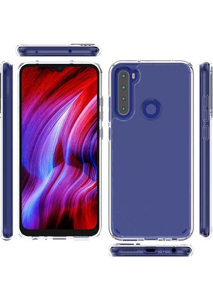 Xiaomi Redmi Note 8 Kılıf Coss Şeffaf Sert Kapak Şeffaf