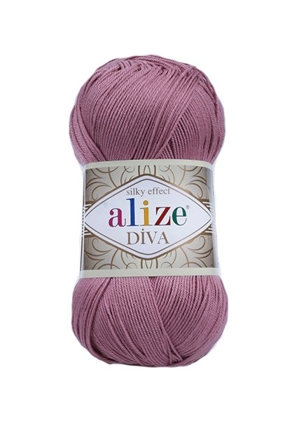 Diva El Örgü İpi 100 g Gül 354