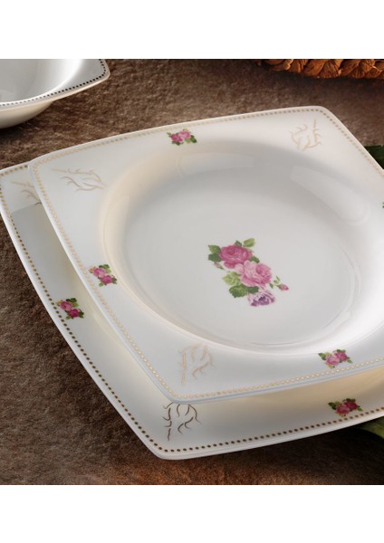 AR 30049 Aryıldız Prestige Bone Porselen 83 Parça Yemek Takımı