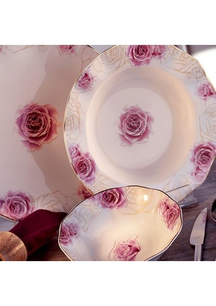 AR 30078 Aryıldız Prestige Bone Porselen 83 Parça Yemek Takımı