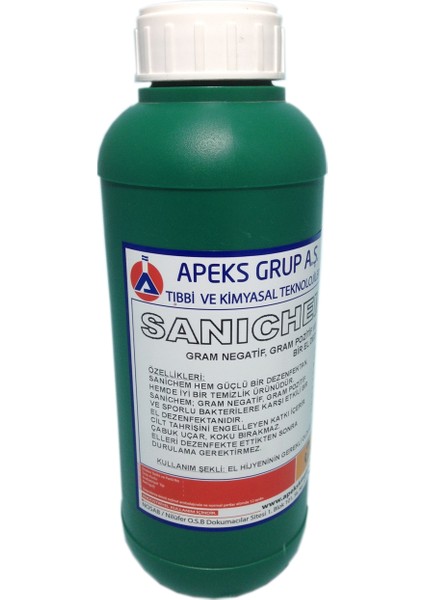 Konsantre Alkol Bazlı El Temizleme Sıvısı Sanıchem 1 kg