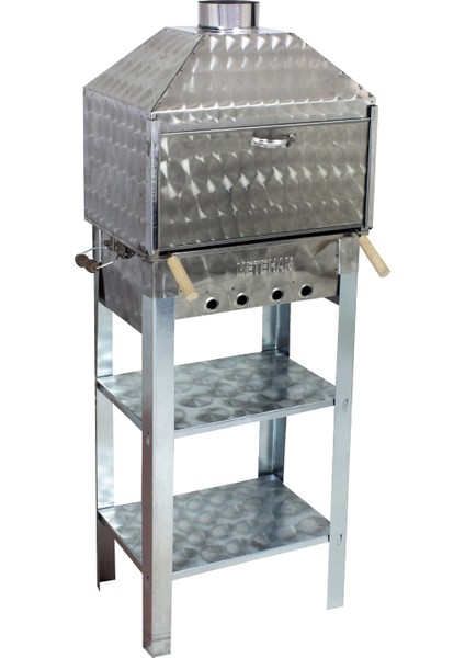 Mth-83 Davlumbazlı Bacalı Maltız Izgaralı Mangal